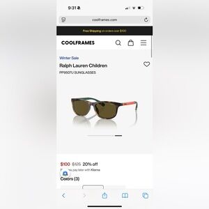 NIB - Polo Ralph Lauren Children’s Sunglasses Model PP9507U